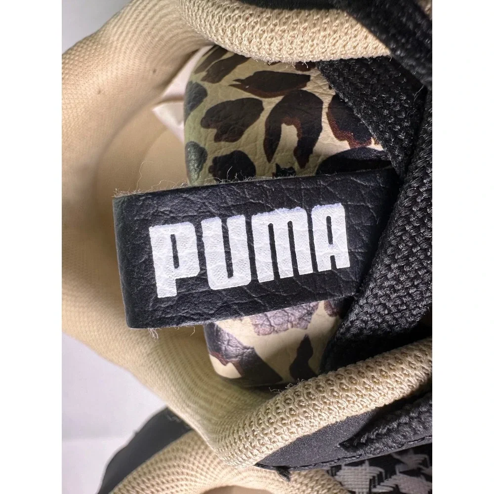 PUMA Cali Dream Women's Size 8.5 Wild Child Leopard Print Chunky Platform‎ Shoes